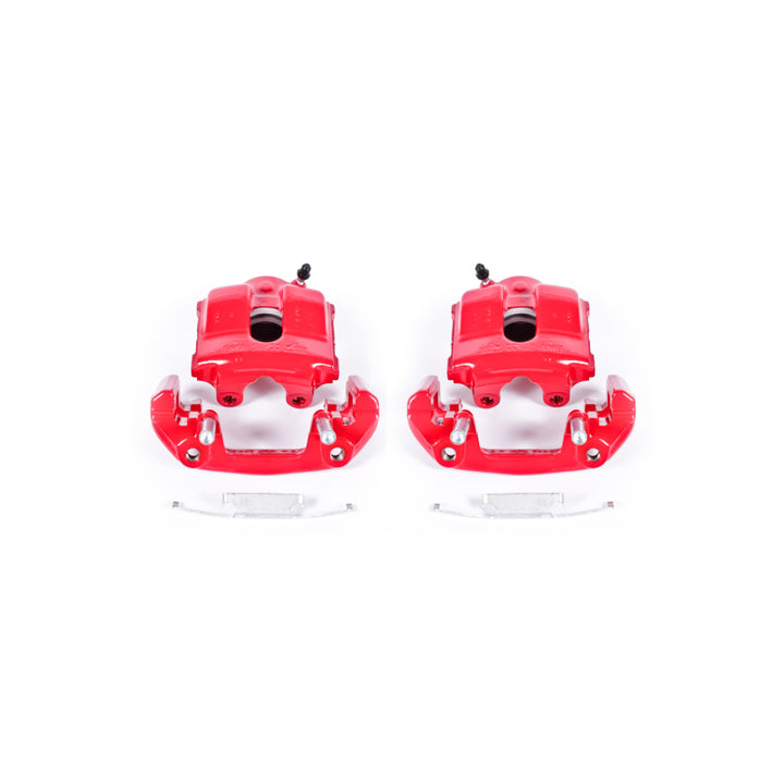 Power Stop 92-98 BMW 318i Front Red Calipers w/Brackets - Pair