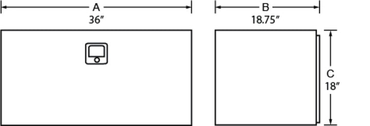 Lund Universal Steel Underbody Box - White