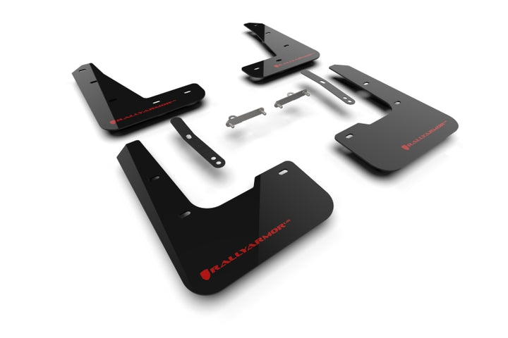 Rally Armor 24-26 Hyundai Elantra N/N Line Black Mud Flap w/Red Logo