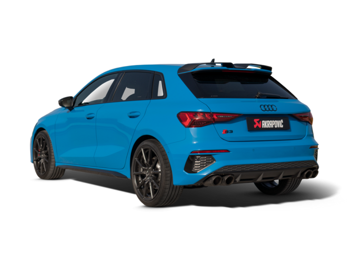 Akrapovic 2021+ Audi S3 Sportback (8Y) Evolution Line Cat Back (Titanium) w/Carbon Tips