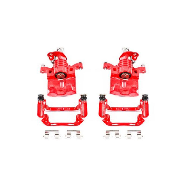 Power Stop 05-09 Buick Allure Rear Red Calipers w/Brackets - Pair