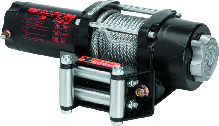 QuadBoss Winch Kit - 39ft x 7/32in Cable - 3.5hp - Roller Fairlead - Wired Remote - 3500lb