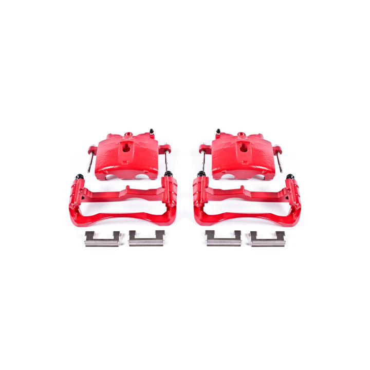 Power Stop 00-04 Cadillac DeVille Front Red Calipers w/Brackets - Pair
