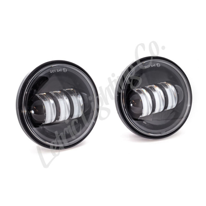 Letric Lighting 4.5in LED Passing Lamps Black
