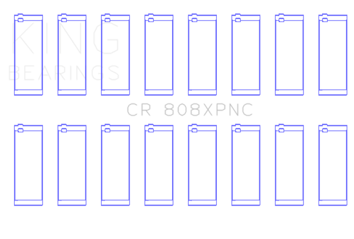 King Engine Bearings GM 369-502 Gen IV / V / VI Big Block Chevy Rod Bearing Set