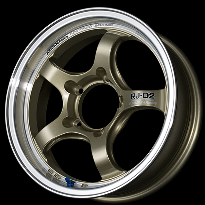 Advan RG-D2 17x7.5 / +48 Offset / 5x114.3 / 73mm Bore / Machining and Champagne Gold