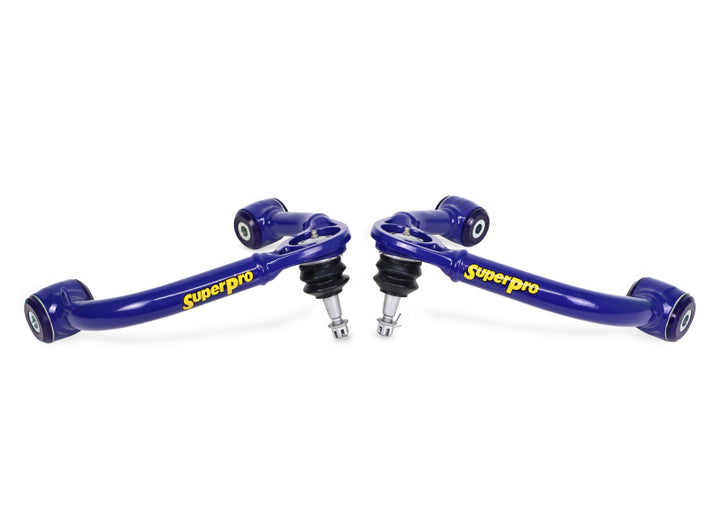 SuperPro 2021+ Ford F150 Fixed Offset Front Upper Control Arm Set