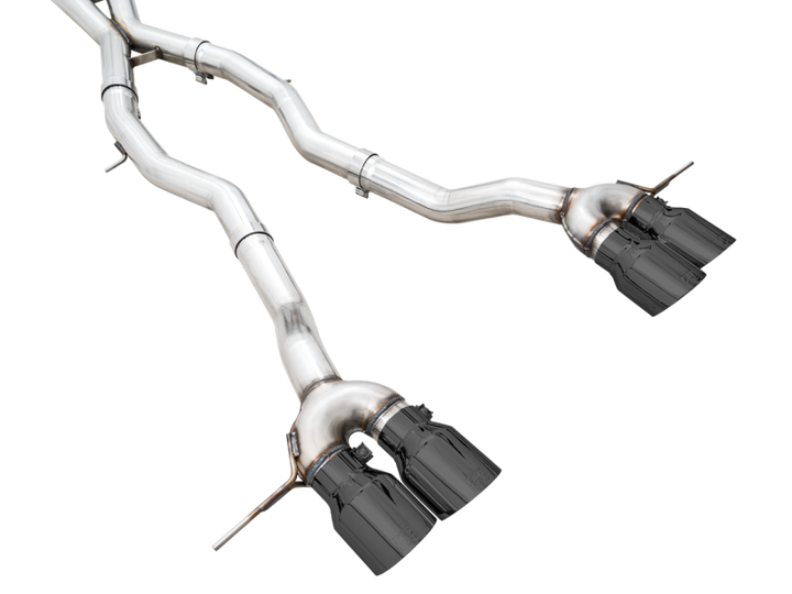AWE Tuning Track Edition Cat-Back Exhaust for BMW G8X M3/M4 - Diamond Black Tips