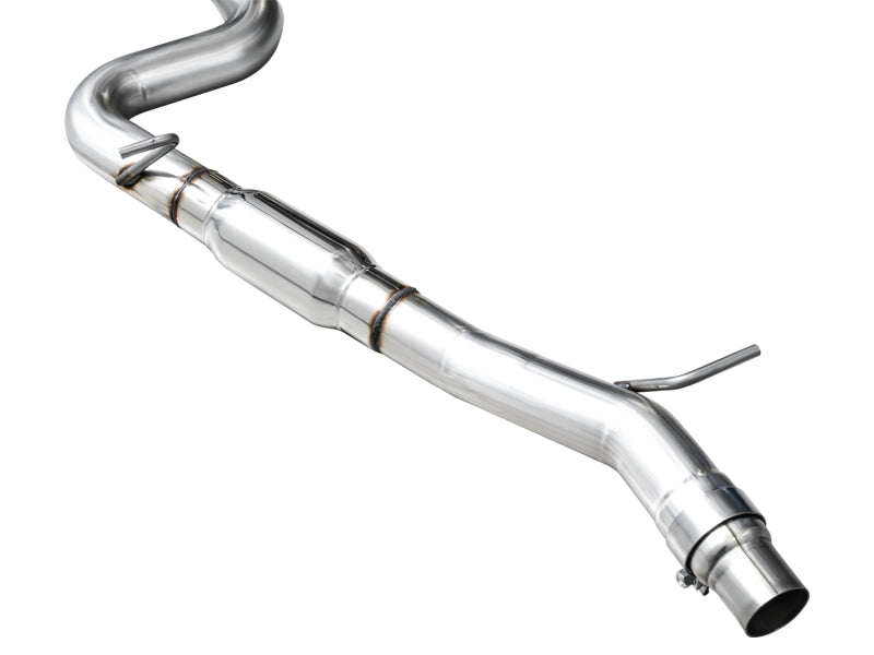 AWE Tuning MK8 Volkswagen Golf R 3in Track Edition Quad Exhaust - Diamond Black Tips