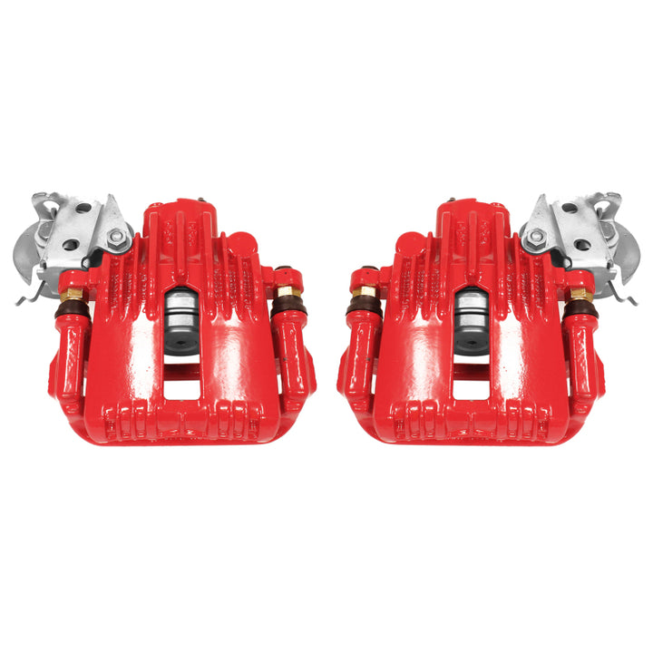 Power Stop 93-97 Chevrolet Camaro Rear Red Calipers w/Brackets - Pair