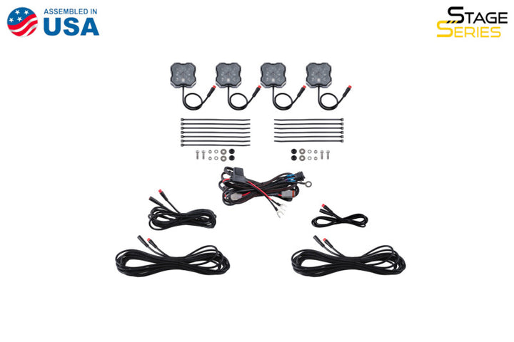 Diode Dynamics RGBW Rock Light Installer Kit (4-pack)