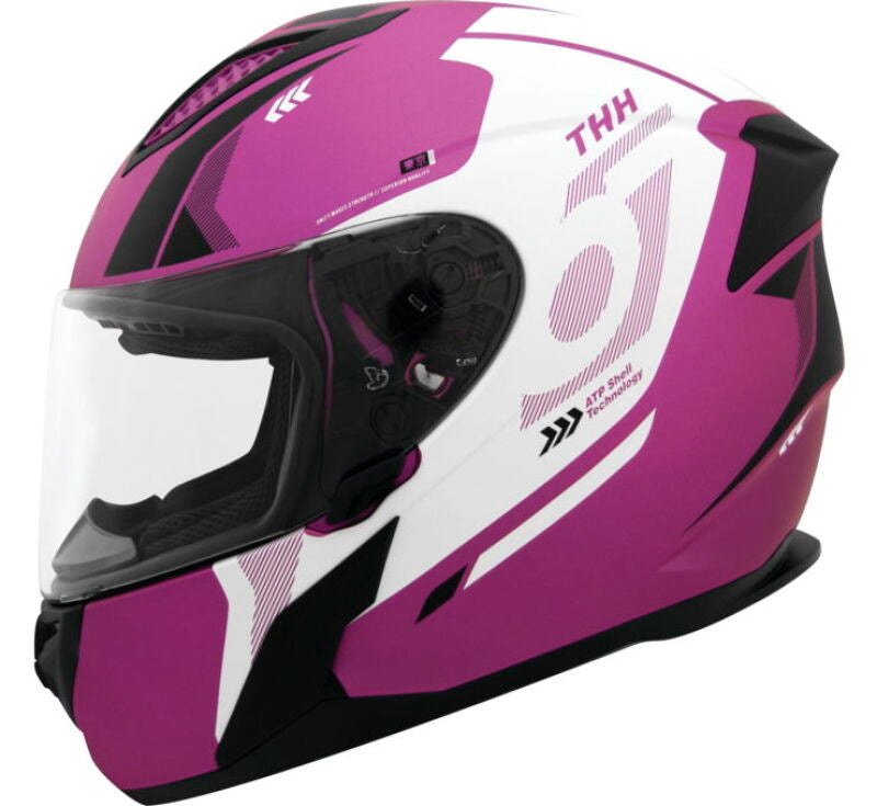 THH Helmets T810S Hayate Metallic Pink/White - Large