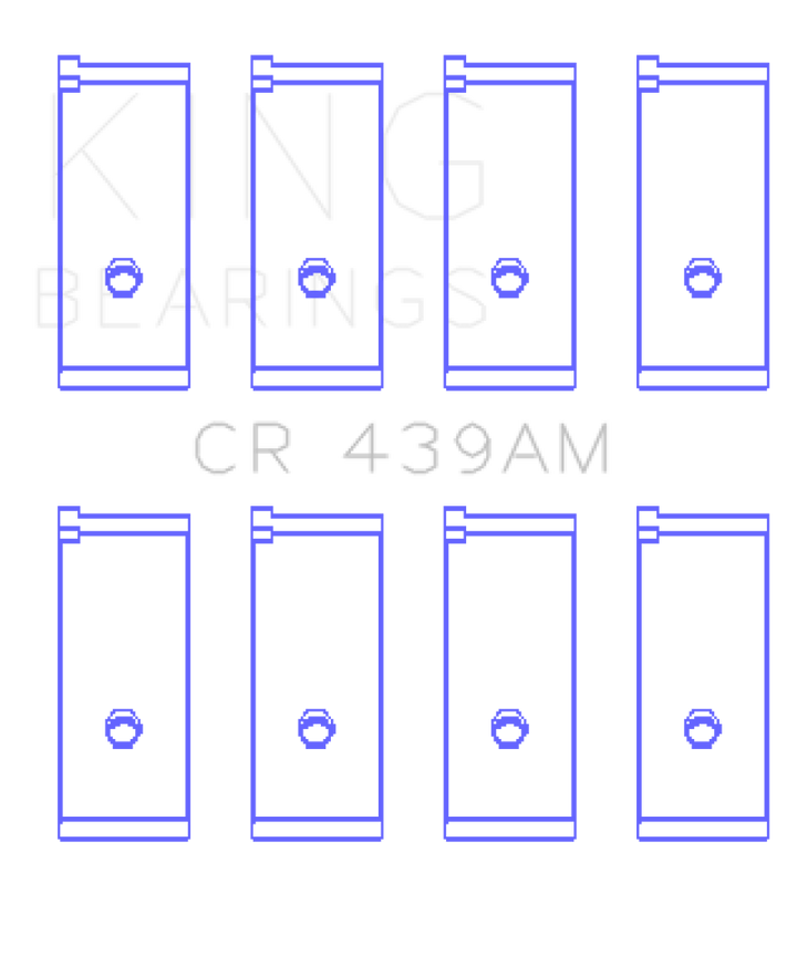 King Engine Bearings Honda A18A1/A20A1/B20A3/Bs1/Es/ET1-2 (Size +0.50mm) Connecting Rod Bearing Set