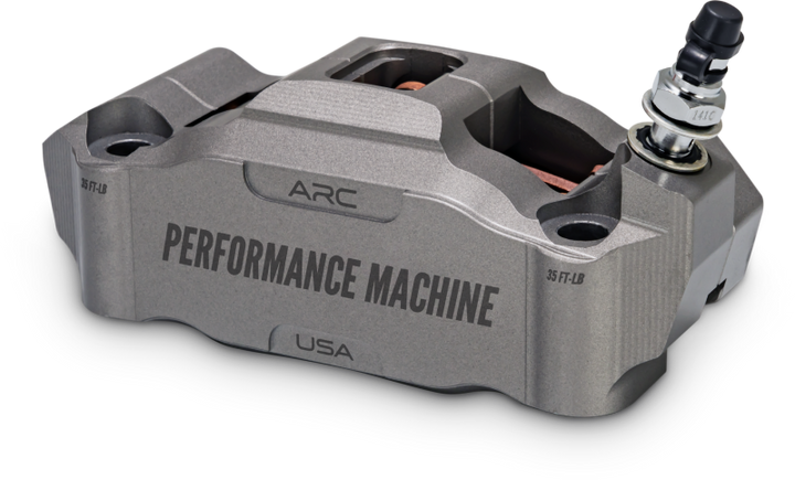Performance Machine 125 x 4 Race Series Radial Mount Caliper with ARC - Left - Gunmetal Grey