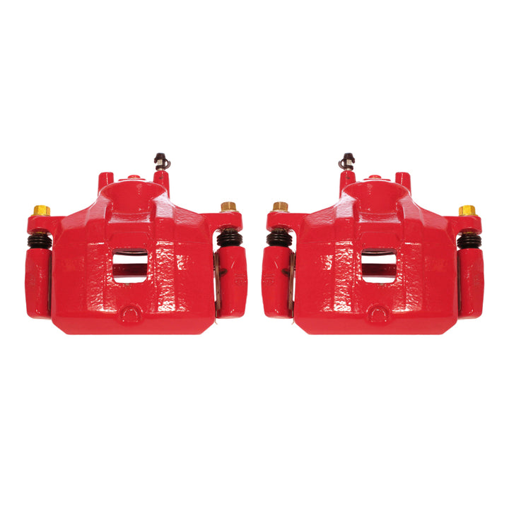 Power Stop 08-17 Mitsubishi Lancer Front Red Calipers w/Brackets - Pair