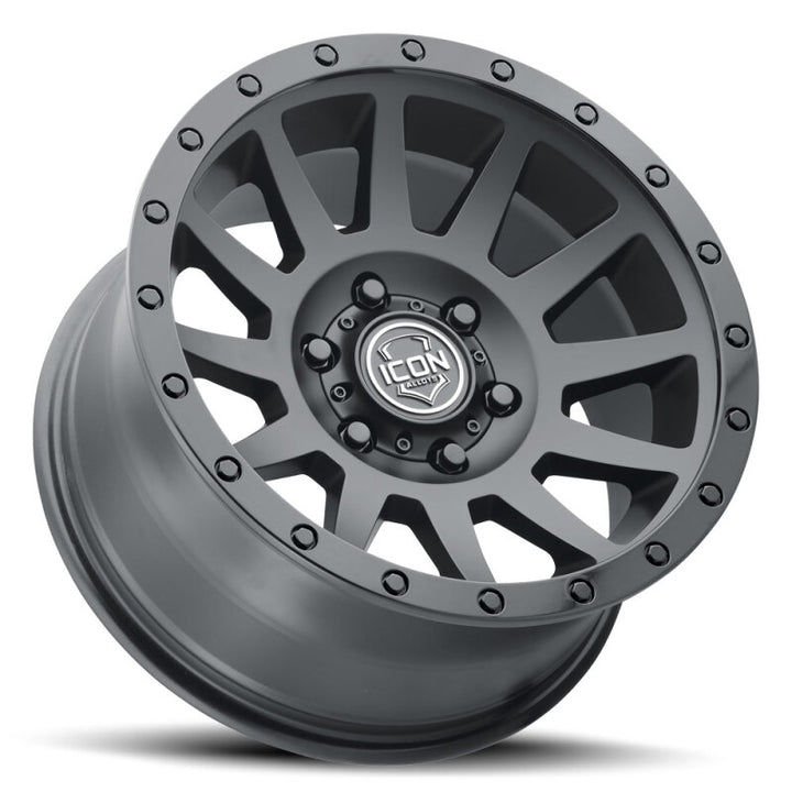 ICON Compression 18x9 6x135 6mm Offset 5.25in BS 87.1mm Double Black Wheel