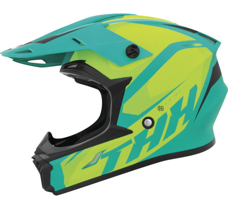 THH Helmets T710XR Airtech Teal/Yellow - Small