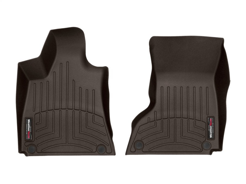 WeatherTech 14-16 Maserati Quattroporte Front FloorLiner - Cocoa (2 Grommet Style)