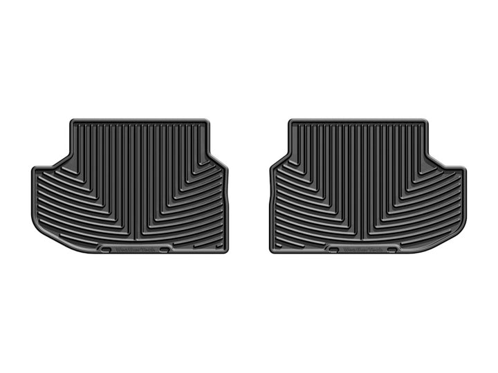 WeatherTech 2014+ BMW M5 Rear Rubber Mats - Black