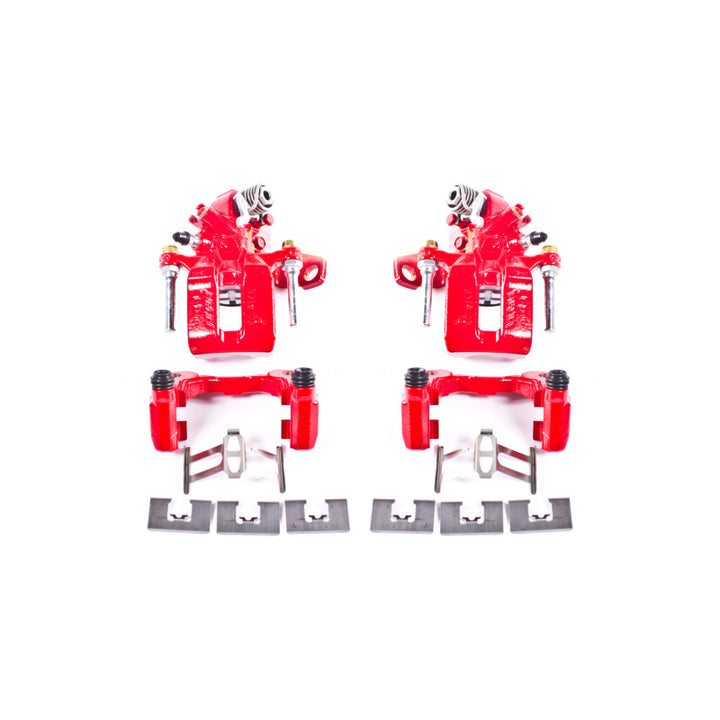 Power Stop 06-11 Acura CSX Rear Red Calipers w/Brackets - Pair