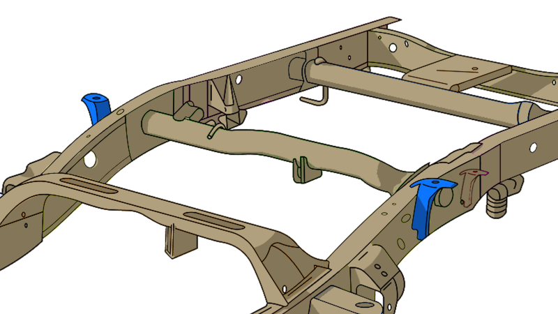 Rust Buster 1999-2006 Chevy & GMC Pick Up Trucks ward Bed Mount RB7316