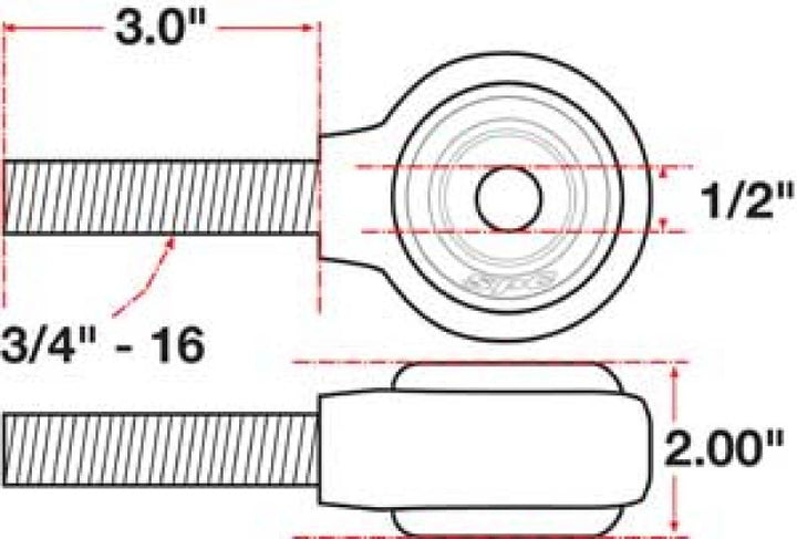 SPC Performance xAxis Rod End Ball Joint