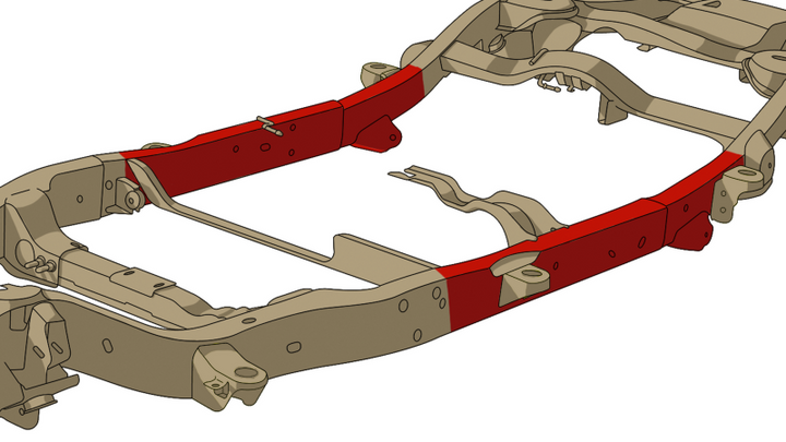 Rust Buster Avalanche/Suburban/Yukon Center Frame Repair Kit - Left
