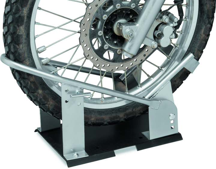 BikeMaster Heavy Duty Wheel Chock - Silver