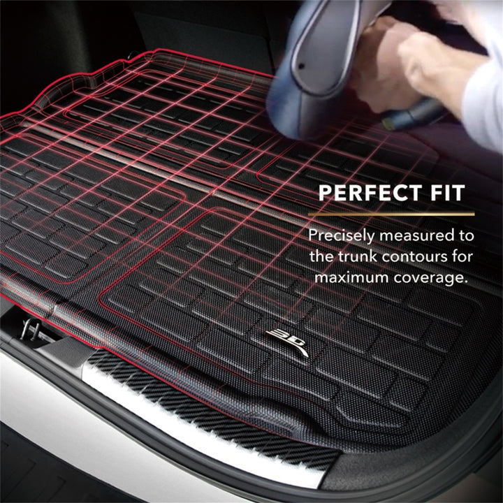 3D MAXpider 2025+ Polestar 3 Kagu Front Trunk Cargo Liner - Black Two Piece