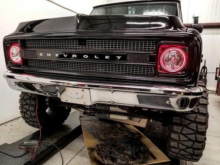 Oracle Pre-Installed Lights 7 IN. Sealed Beam - Red Halo