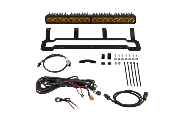 Diode Dynamics 4Runner 2025 TRD Pro Grille SS20 Pro Yellow Driving