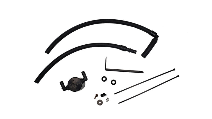 J&amp;L 22-25 Subaru BRZ/GR86 2.4L Passenger Side Oil Separator 3.0 - Black Anodized