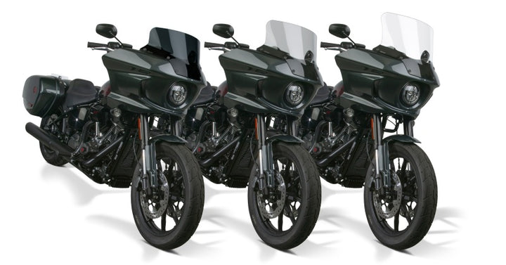 National Cycle 22+ Harley-Davidson LowRider ST V-Stream Quantum Plus Short Windshield- Dk. Tint