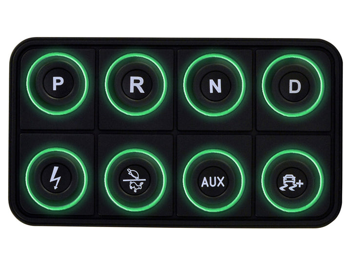 AEM EV 8 Button Keypad CAN Based Programmable Backlighting