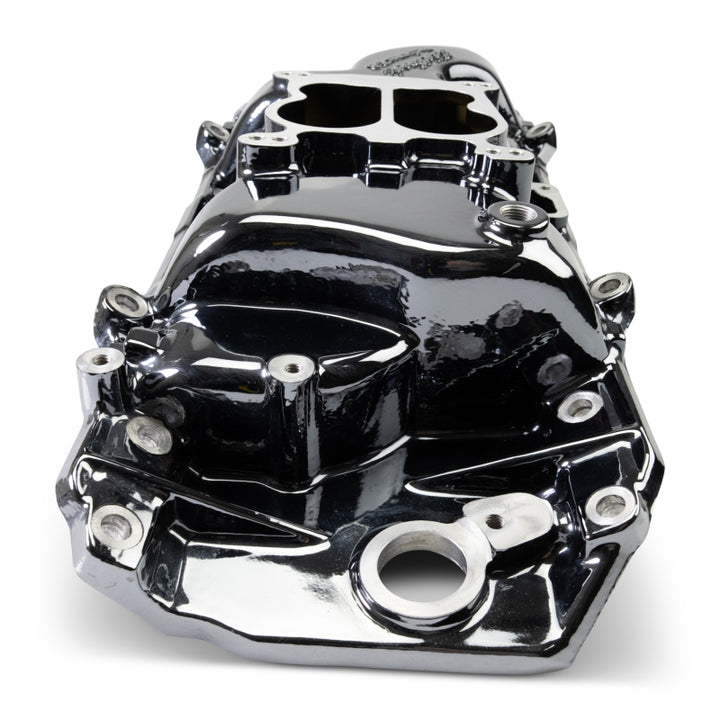 Edelbrock 65-90 BB Chevy Oval Port Heads Performer 2-O Manifold - Black Plasma