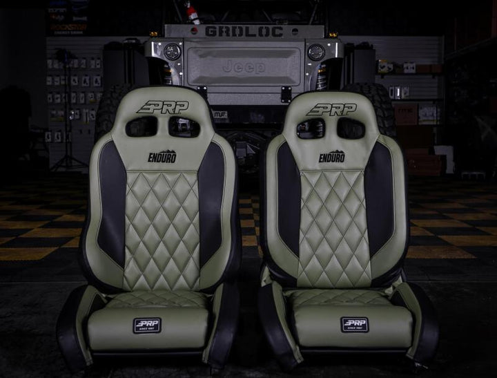 PRP EnduroTrek Reclining Suspension Seat - Black Suede - Passenger