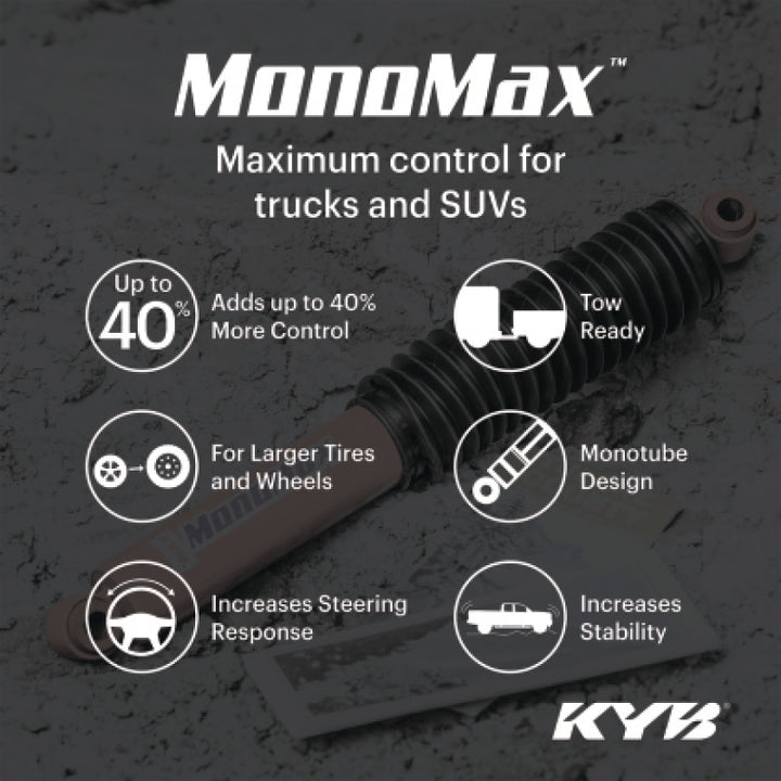 KYB 19-25 RAM 1500 w/ Off Road Susp. (w/o Air Susp.) (Exc. Rebel & TRX) MonoMax Gas Shock - Rear