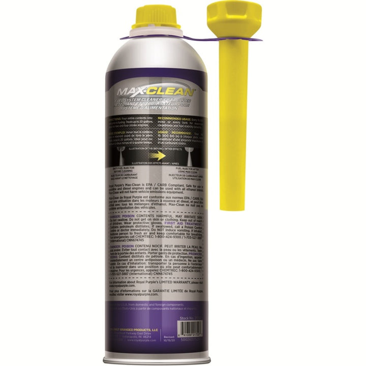 Royal Purple Max-Clean Fuel System Cleaner & Stabilizer (Canada) - 20oz