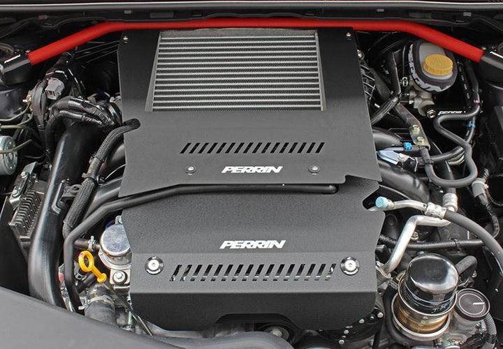 PERRIN 15-21 Subaru WRX Engine Cover Kit (Intercooler & Pulley Covers Incl.) - Black