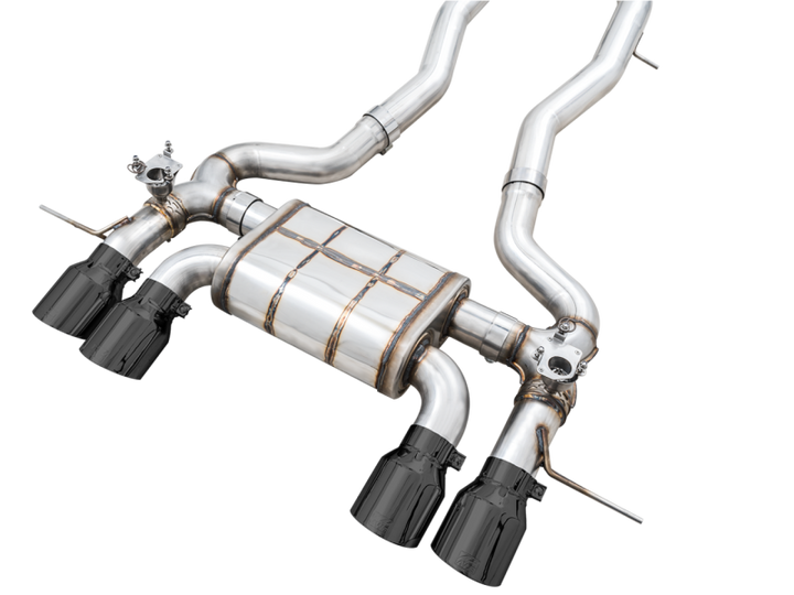 AWE Tuning SwitchPath Cat-Back Exhaust for BMW G8X M3/M4 - Diamond Black Tips