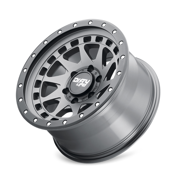 Dirty Life 9311 Enigma Pro 17x9/5x127 BP/-12mm Offset/71.5mm Hub Satin Graphite Wheel - Beadlock