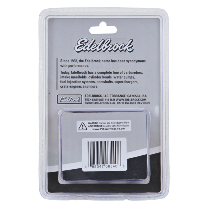 Edelbrock Exhaust Header Bolts 3/8in-16 X 3/4in, Black Oxide W/ Allen Socket