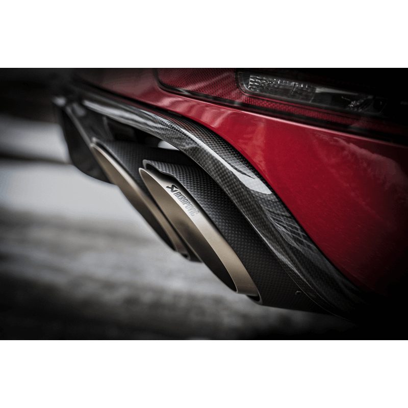 Akrapovic 2014 Porsche Macan Turbo (95B) Evolution Line Cat Back (Titanium) w/ Carbon Fiber Tips