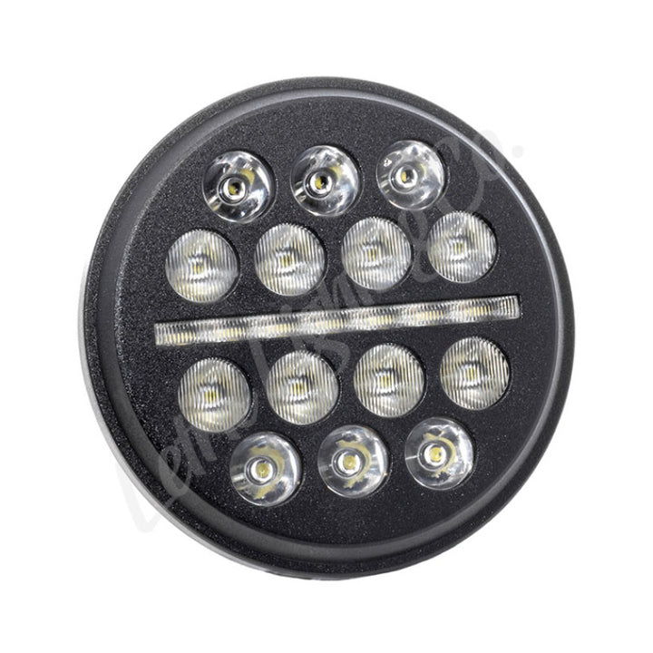 Letric Lighting 5.75in LED Black Buck-Shot Style Mini-Multi Headlight