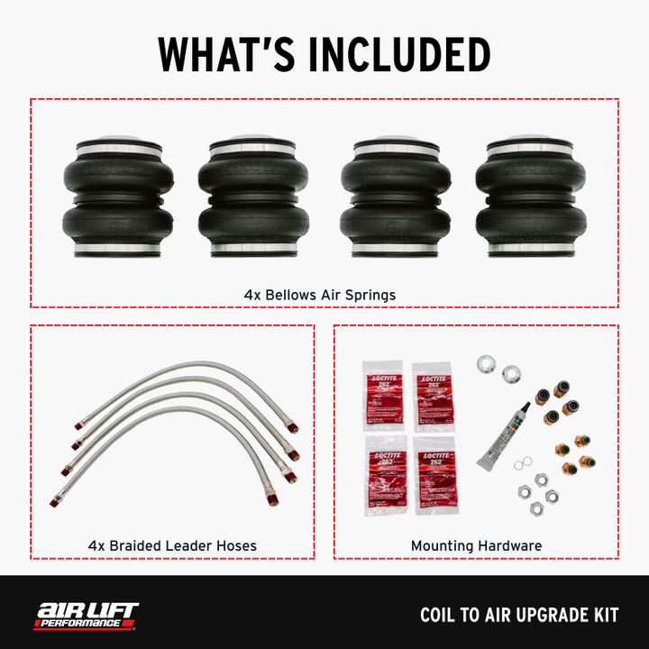 Air Lift 15-20 Acura TLX / 13-17 Honda Accord Coil to Air Upgrade Kit