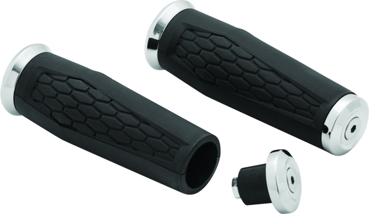Kuryakyn Hex Grips 1inch Universal Chrome