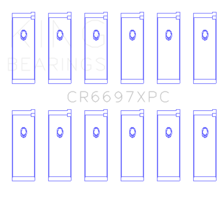 King Engine Bearings Nissan RB25DET/RB26DETT 24V pMaxKote Performance Rod Bearing Set - Size STD