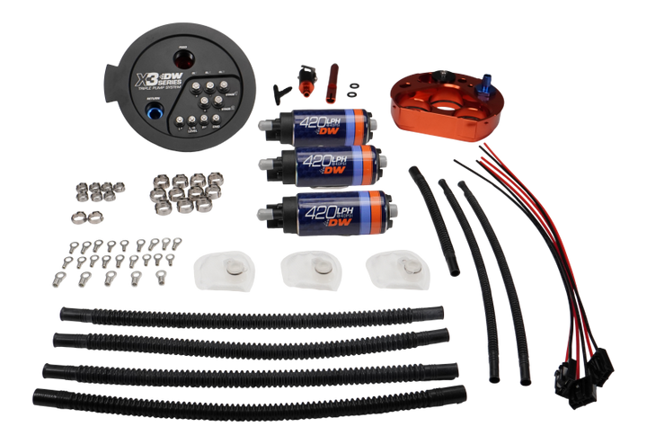 DeatschWerks 20-24 A90/91 Toyota Supra/G8X BMW M3/M4 Fuel Pump Module w/Triple DW420s
