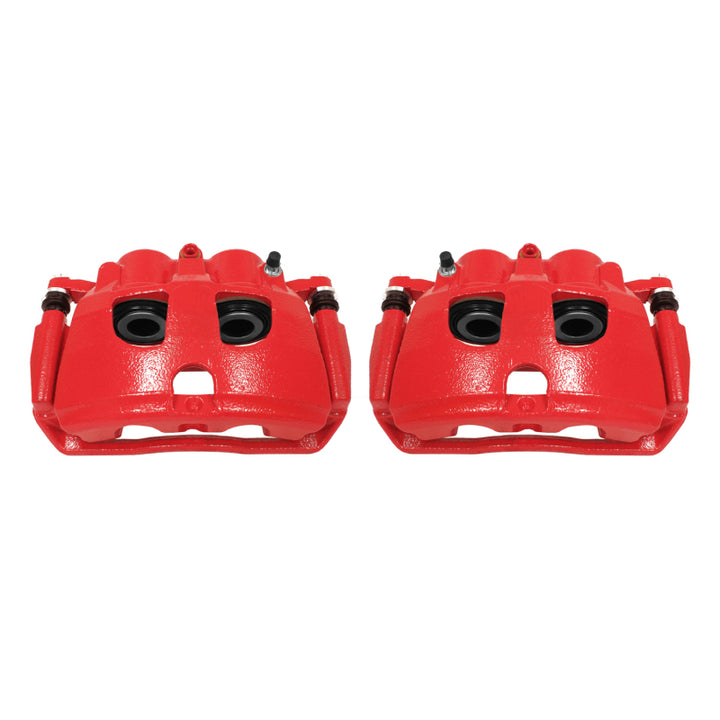 Power Stop 09-10 Dodge Ram 2500 Rear Red Calipers w/Brackets - Pair