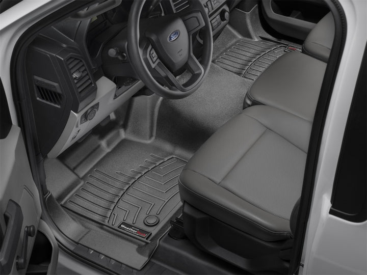 WeatherTech 2019+ Chevrolet Silverado 1500 Crew Cab w/ Vinyl Floors Rear FloorLiner - Black